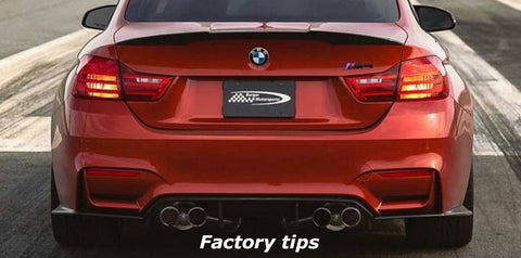 BMS BMW S55 FM 3.75 Set of 4 Slip-On Exhaust Tips (M3 & M4) ML Performance US