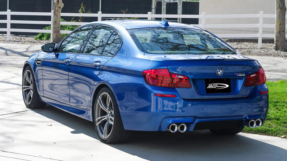BMS BMW F80 F82 F83 Billet 3.75inch Exhaust Tips M2, M3, M4 Silver Fitted 2 - ML Performance UK