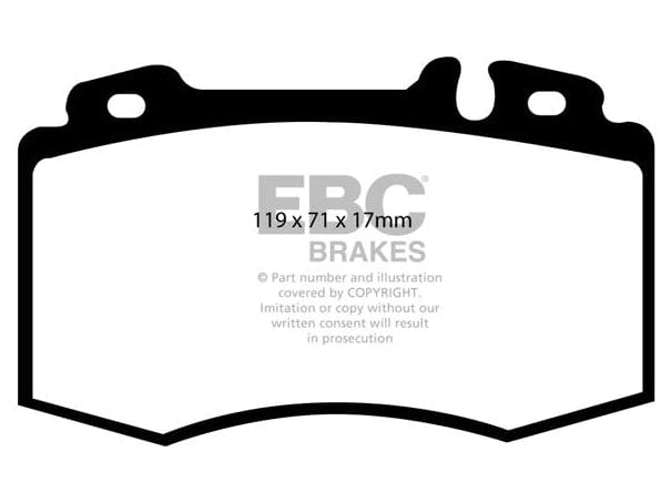 EBC Mercedes-Benz W203 R171 Greenstuff 2000 Series Sport Brakes Pad And Premium OE Replacement Plain Disc Kit To Fit Front - Brembo Caliper (C320 & SLK350) | ML Performance UK