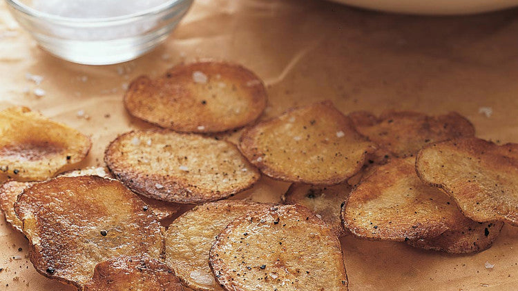 Home cooked potato chips