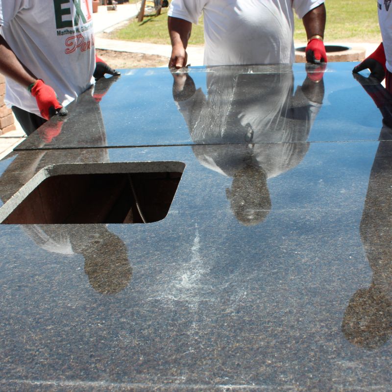 Pre-Cut Granite top for outdoor kitchen island