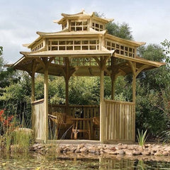 Pagoda Gazebo made of wood