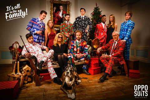 Opposuits Christmas Family Foto