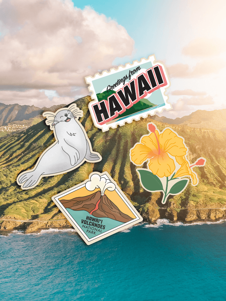 Hawaii State Sticker Pack - dermovitalia