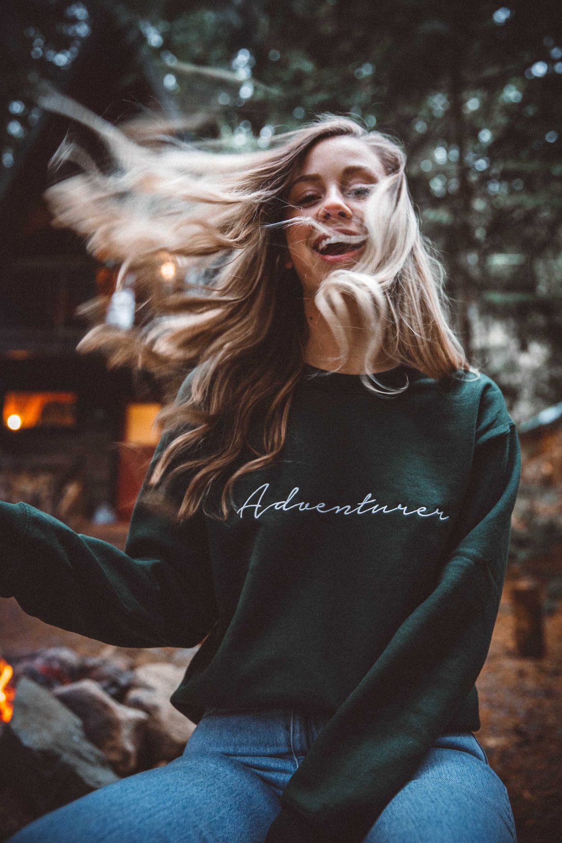 Adventurer Crewneck | Green - dermovitalia