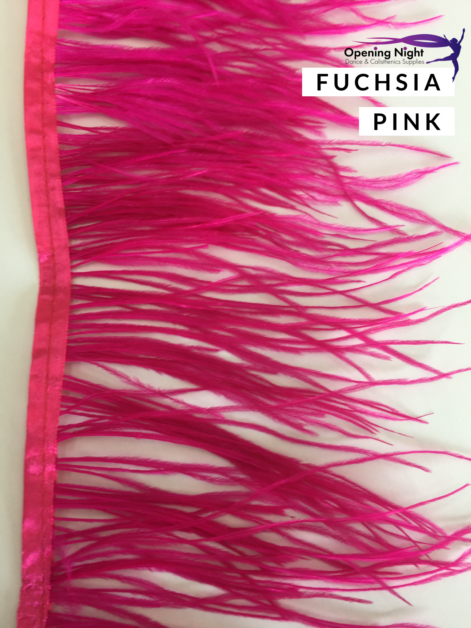 Fuchsia Pink - Ostrich Feather Trim 15cm – Opening Night Supplies