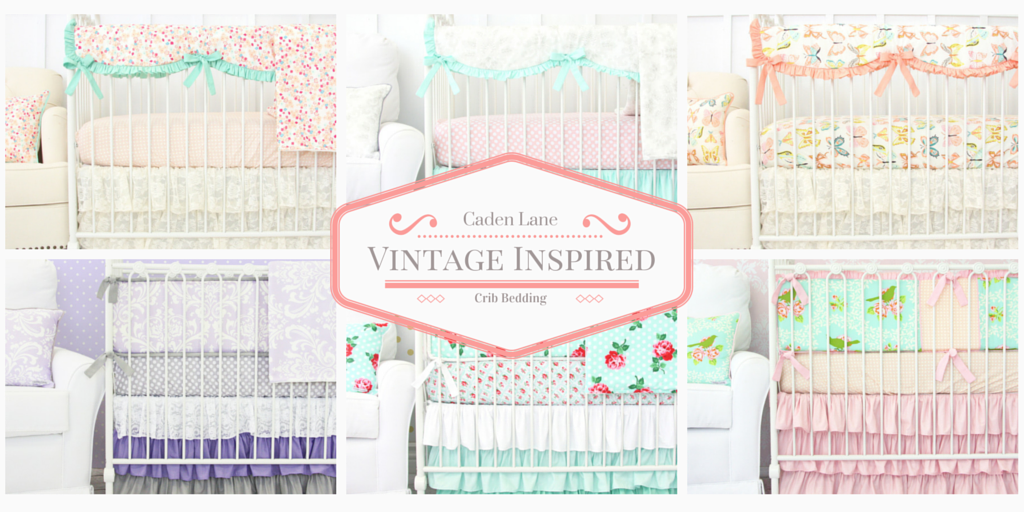 vintage crib bedding