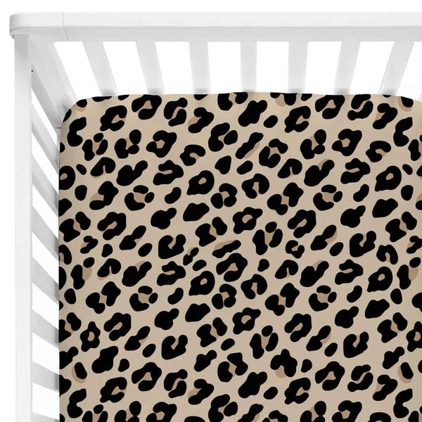 leopard crib sheet