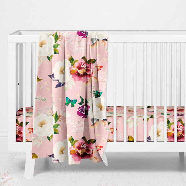 floral print crib bedding