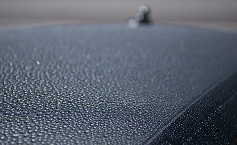 Wash & Wax: Image of beaded water on car paint