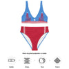 H-Town Luv Ya Blue High-Waisted Bikini