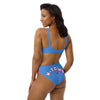 H-Town Luv Ya Blue High-Waisted Bikini