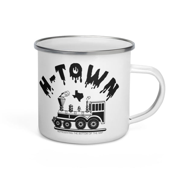 H-Town Train Drip Enamel Mug