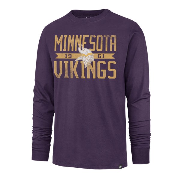 Lids Minnesota Vikings '47 Irving Long Sleeve T-Shirt - Purple