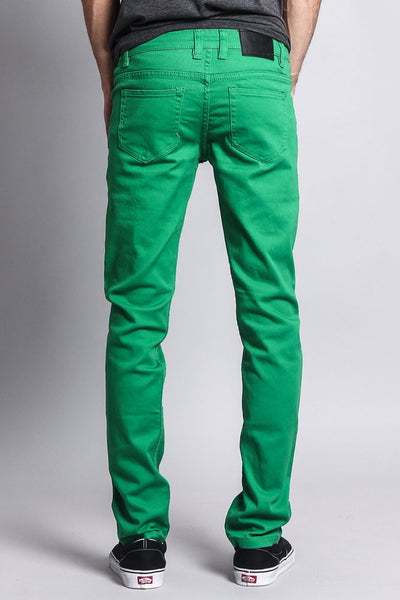 mens jeans green color