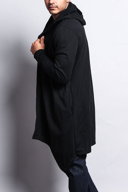 T/Wgabardine Front drape hoodie cardigan-