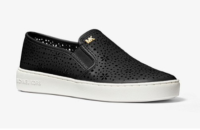 michael kors black slip on sneaker