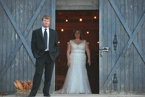 barn wedding with rustic accents