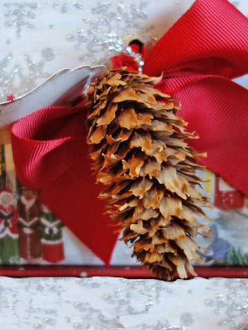 Christmas Gift   Dressed up with Pine Cones