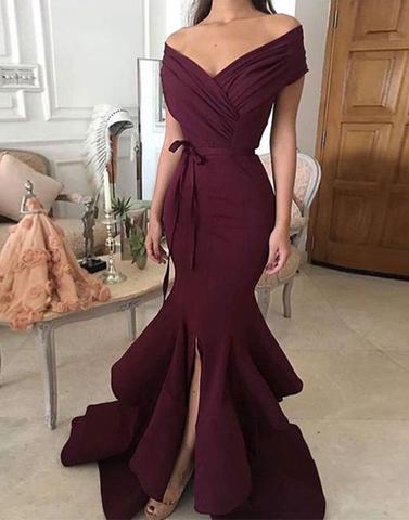 long simple evening dresses