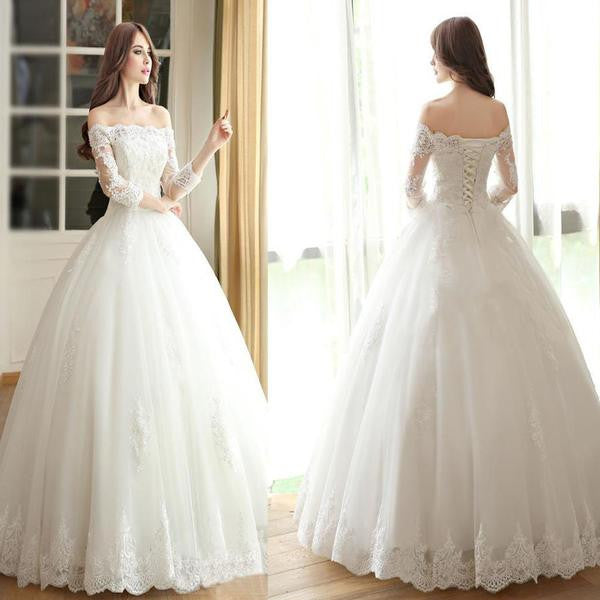 Long Wedding Dress Fashion Wedding Dress Wedding Dress With Side