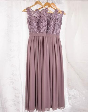 dusty purple prom dress