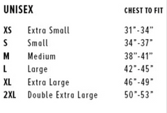 Unisex Sizes