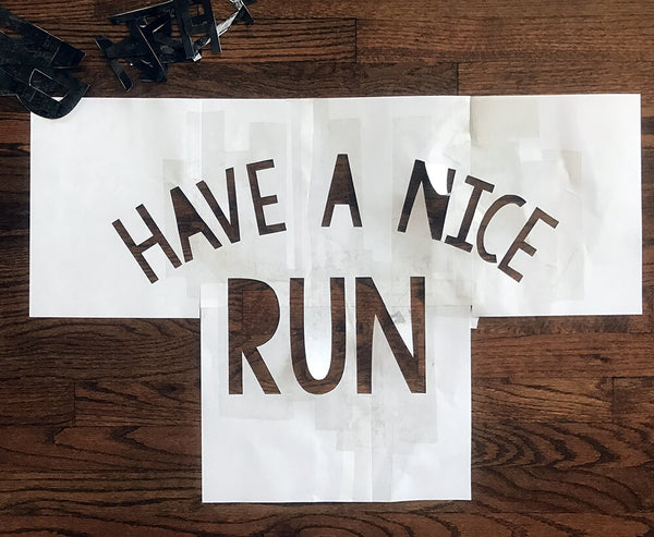 Have a Nice Run DIY Doormat