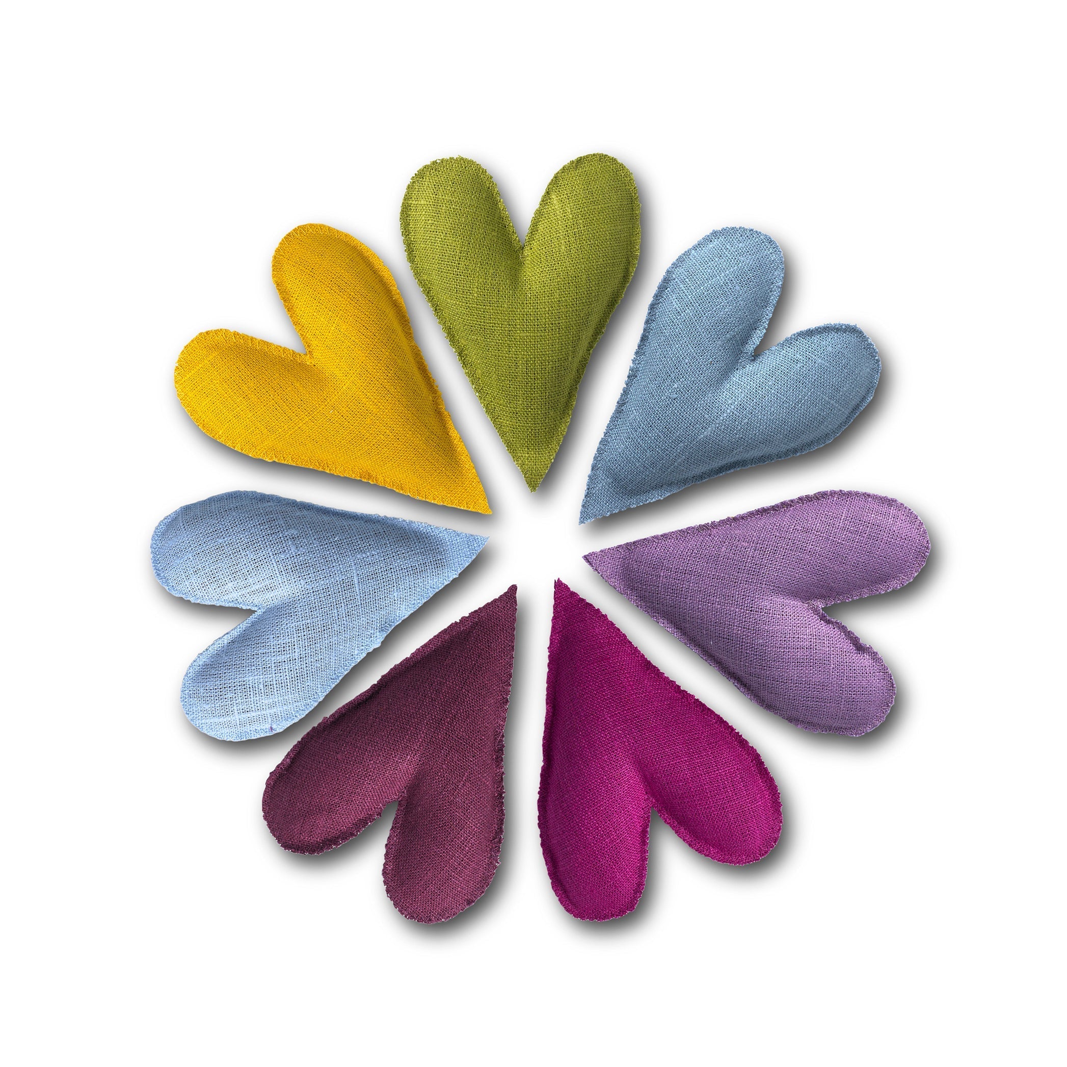 Lavender Heart in Petrol Blue