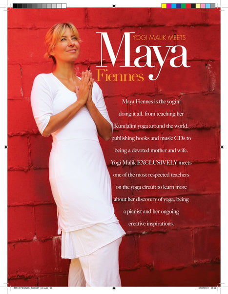 Maya Fiennes Yoga Magazine August 2011 - Page 1