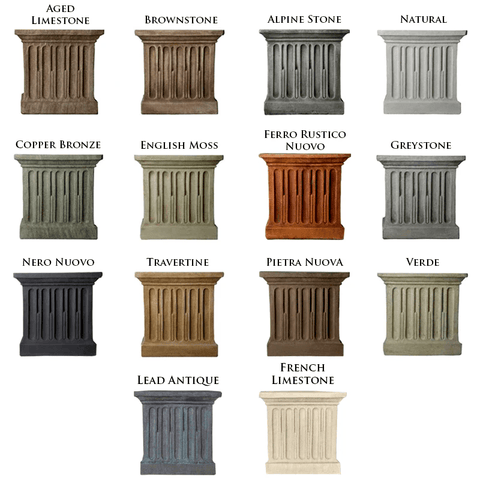 Campania International Finish Samples by Outdoor Art Pros | Fountain Accessories