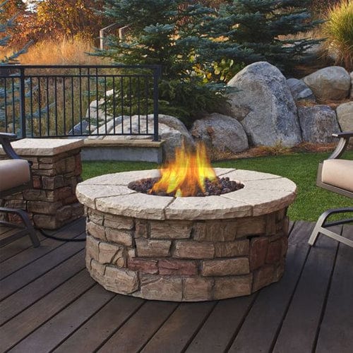 Sedona Outdoor Fireplace Round Propane/Natural Gas Fire Table
