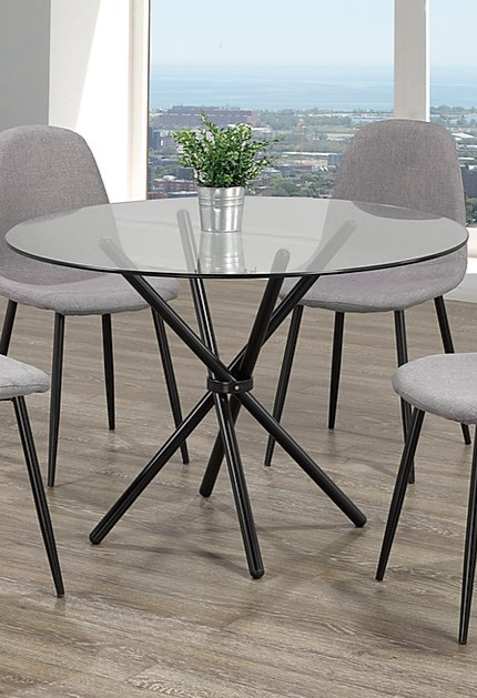 round glass table legs