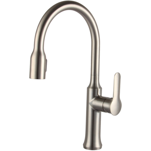 Allora Single Handle Pull Down Kitchen Faucet Brushed Nickel A