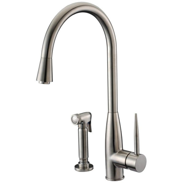 Dawn Single Lever Kitchen Sink Faucet With Side Spray Brushed