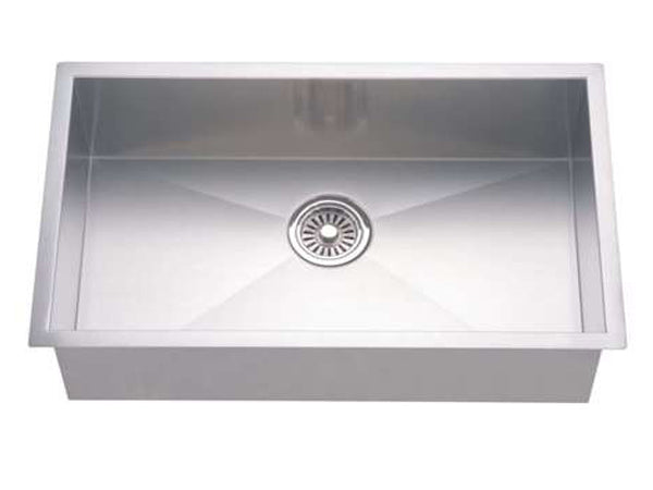 Dawn 26 Stainless Steel Undermount Kitchen Sink Single Bowl With Zero Radius Corners Dsq241609