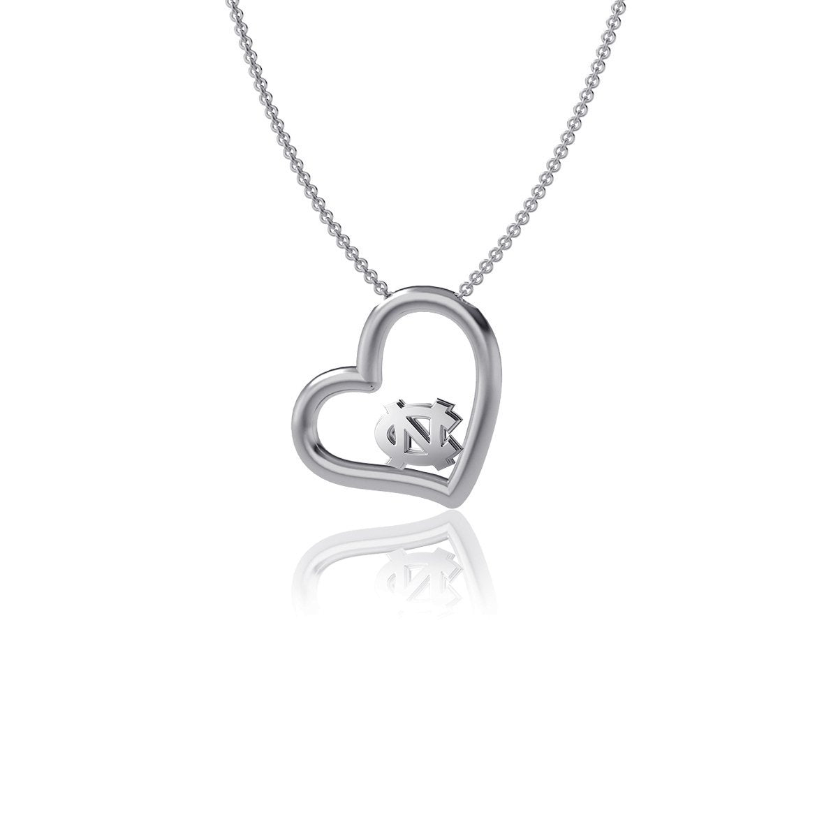 University of North Carolina Heart Necklace