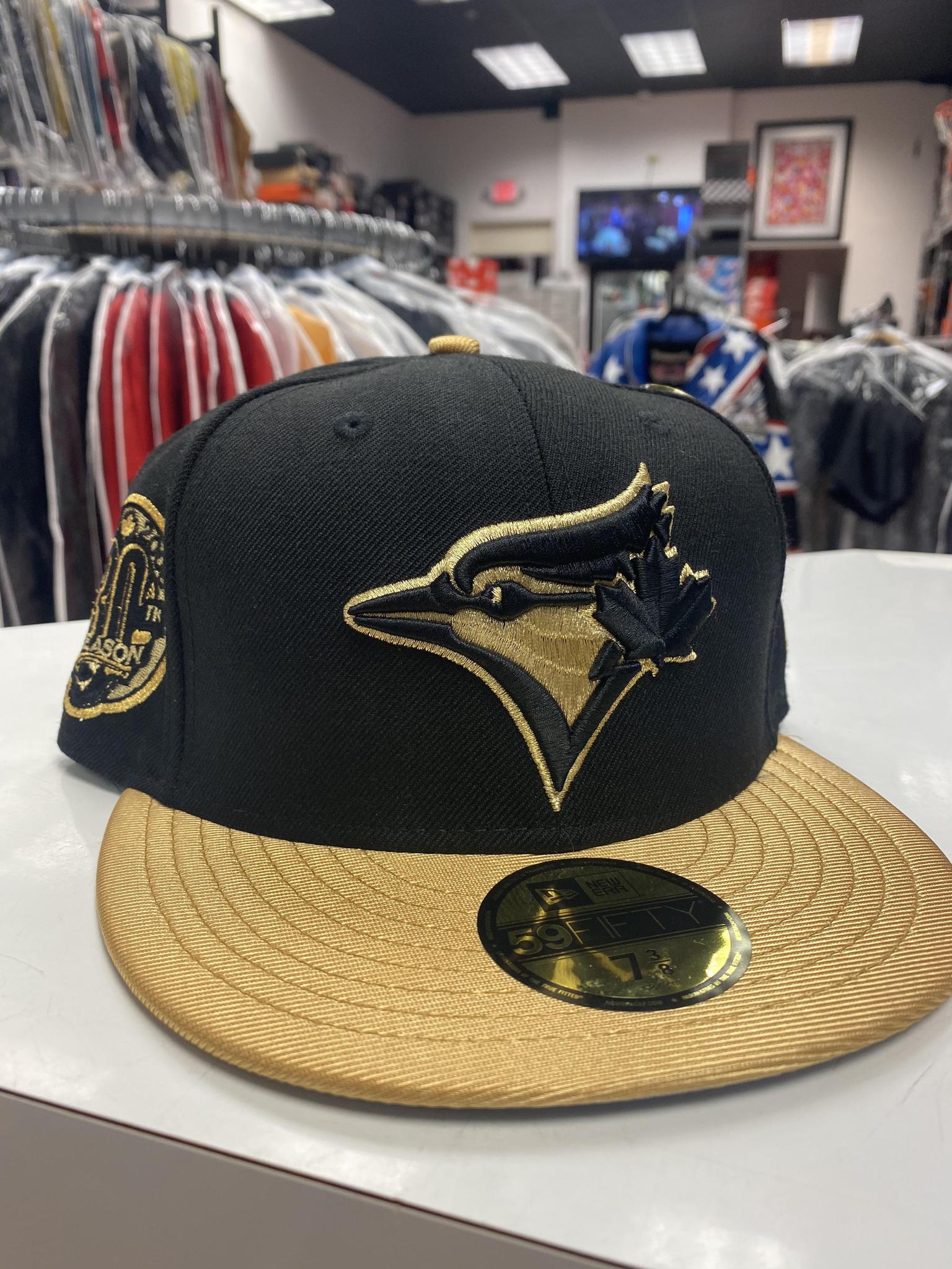 black and gold blue jays hat