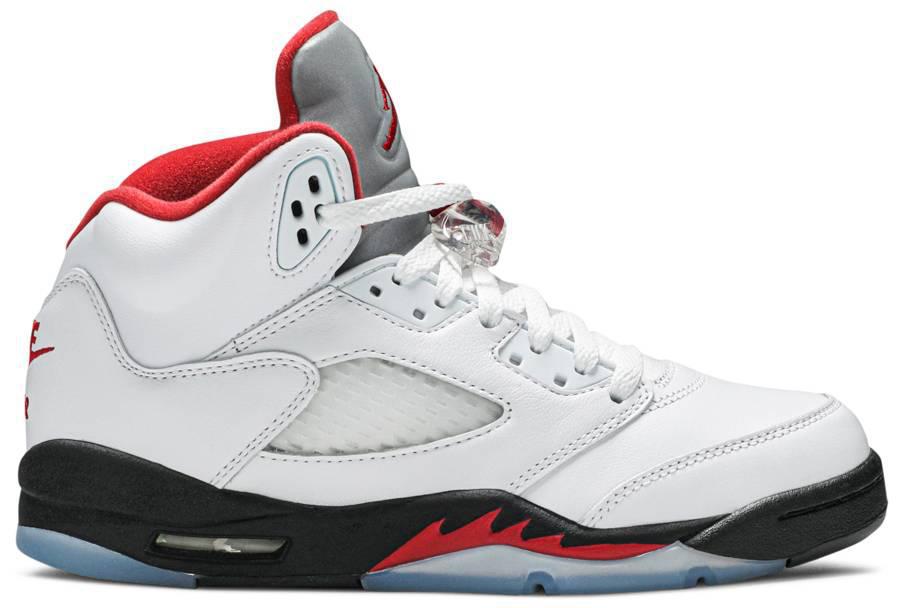 jordan 5 fire red silver tongue release date