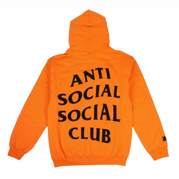 orange anti social social club hoodie