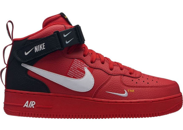 air force 1 mid utility university red