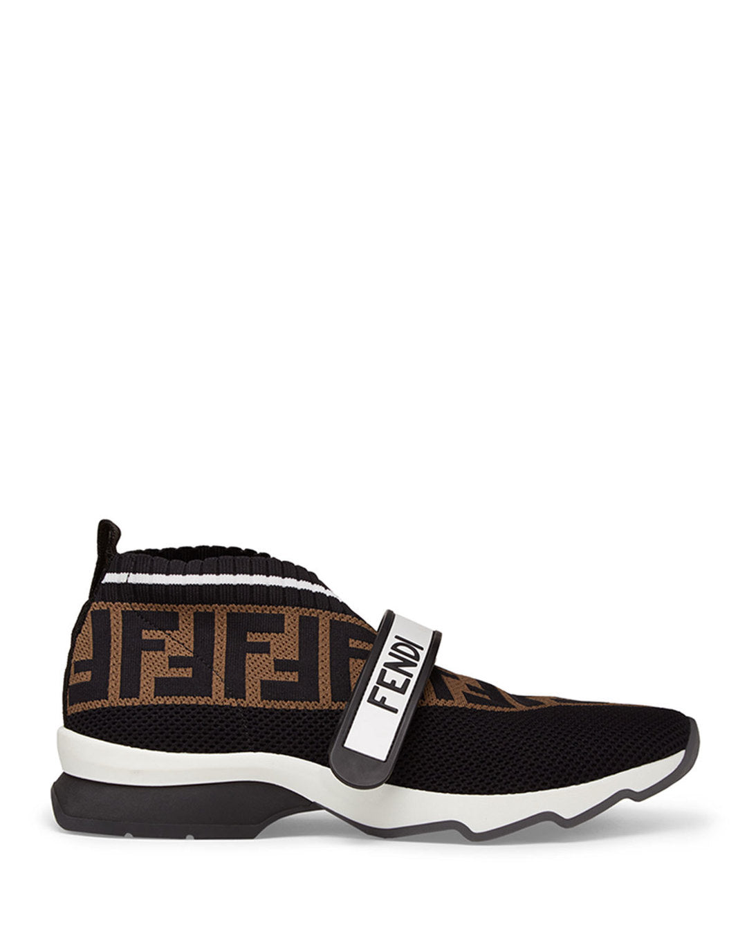 fendi rockoko ff knit sneakers