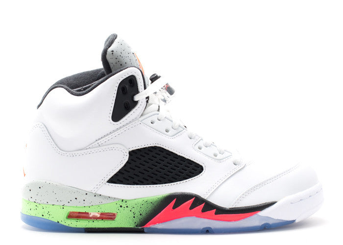 green orange jordan 5