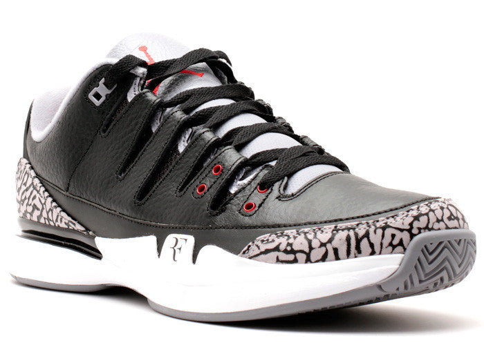 nike zoom vapor aj3 black cement