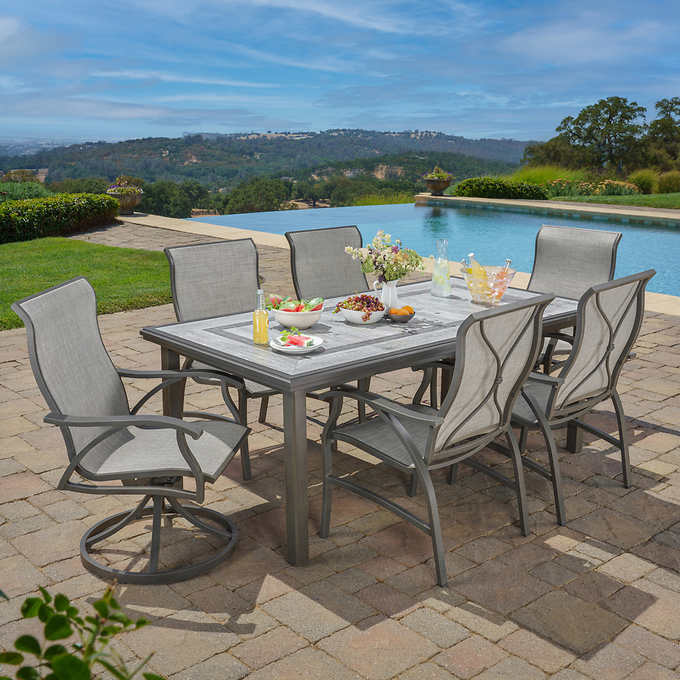 7 piece patio table and chairs