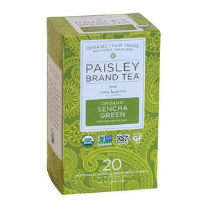 Two Leaves Tea Company P025-20 Paisley Organic Sencha Green (SET OF 120 PER CASE)