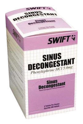 North By Honeywell 2106500 Swift First Aid Sinus Decongestant Pain Relief Tablet (2 Per Pack And 250 Packs Per Box) (1/BX)