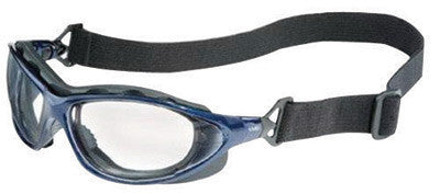 Uvex S0620X By Honeywell Seismic Sealed Safety Glasses With Blue Thermoplastic Polyester Elastomer Frame And Clear Polycarbonate Uvextreme Anti-Fog Lens (1/EA)