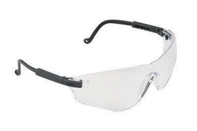 Uvex S4500 By Honeywell Falcon Safety Glasses With Black Plastic Frame And Clear Polycarbonate Ultra-dura Anti-Scratch Hard Coat Lens (1/EA)