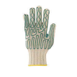 Wells Lamont 133796 Medium White Whizard Slipguard Gunn Cut Heavy Duty Fiber And Stainless Steel Right Hand Cut Resistant Gloves With Standard Cuff, Dyneema Lined And Polyurethane Coating (1/EA)